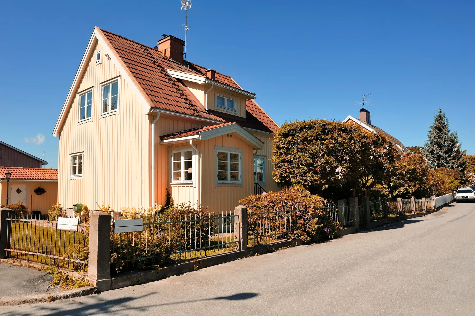 Hus i Björklinge där radonhalten mäts
